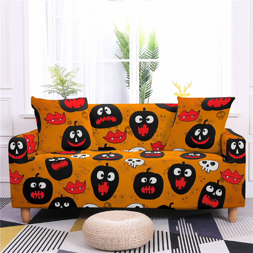 Festival Offer-Halloween Printed Elastic Sofa Covers