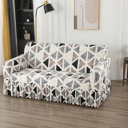 Non-Slip Stretch Skirt Sofa Cover 1/2/3/4 Seater