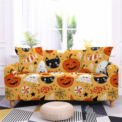 Festival Offer-Halloween Printed Elastic Sofa Covers