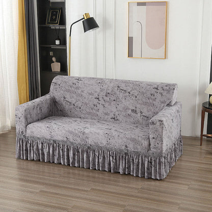 Non-Slip Stretch Skirt Sofa Cover 1/2/3/4 Seater