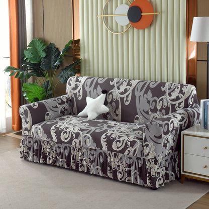 Non-Slip Stretch Skirt Sofa Cover 1/2/3/4 Seater