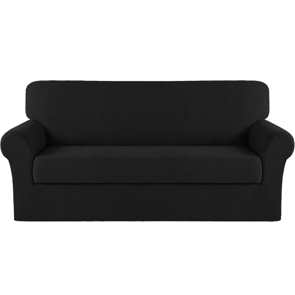 2 Pieces Stretch Sofa Slipcover Couch Cover for Oversized Sofa