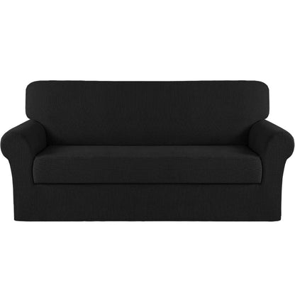 2 Pieces Stretch Sofa Slipcover Couch Cover for Oversized Sofa