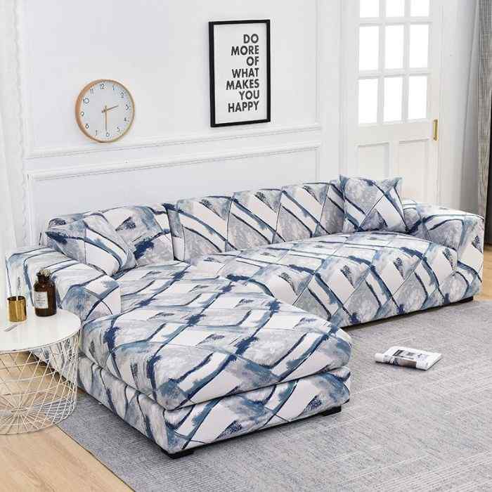 L-Shaped Couch Covers Left Chase