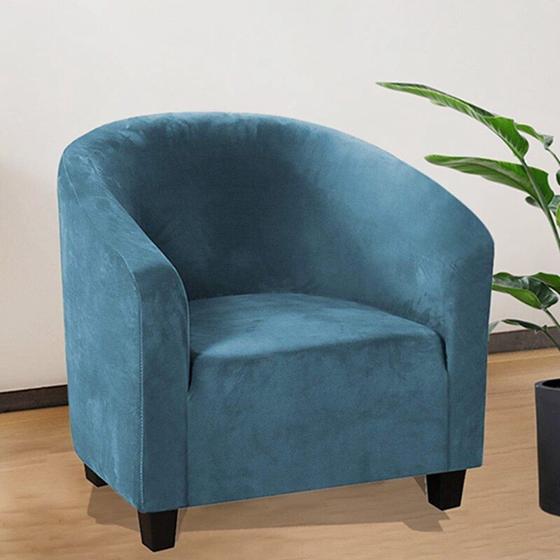 Velvet Tub Chair Slipcover