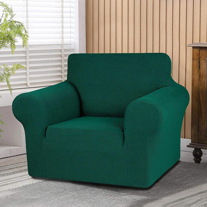 Jacquard Non Slip Soft Solid Color Armchair Cover