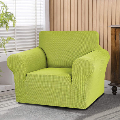 Jacquard Non Slip Soft Solid Color Armchair Cover