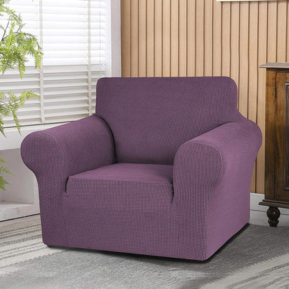 Jacquard Non Slip Soft Solid Color Armchair Cover