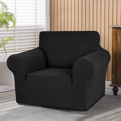 Jacquard Non Slip Soft Solid Color Armchair Cover