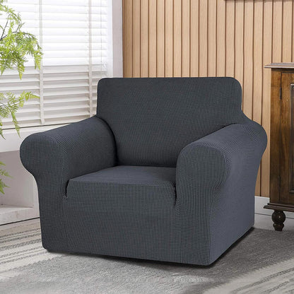 Jacquard Non Slip Soft Solid Color Armchair Cover