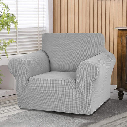 Jacquard Non Slip Soft Solid Color Armchair Cover