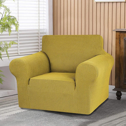 Jacquard Non Slip Soft Solid Color Armchair Cover