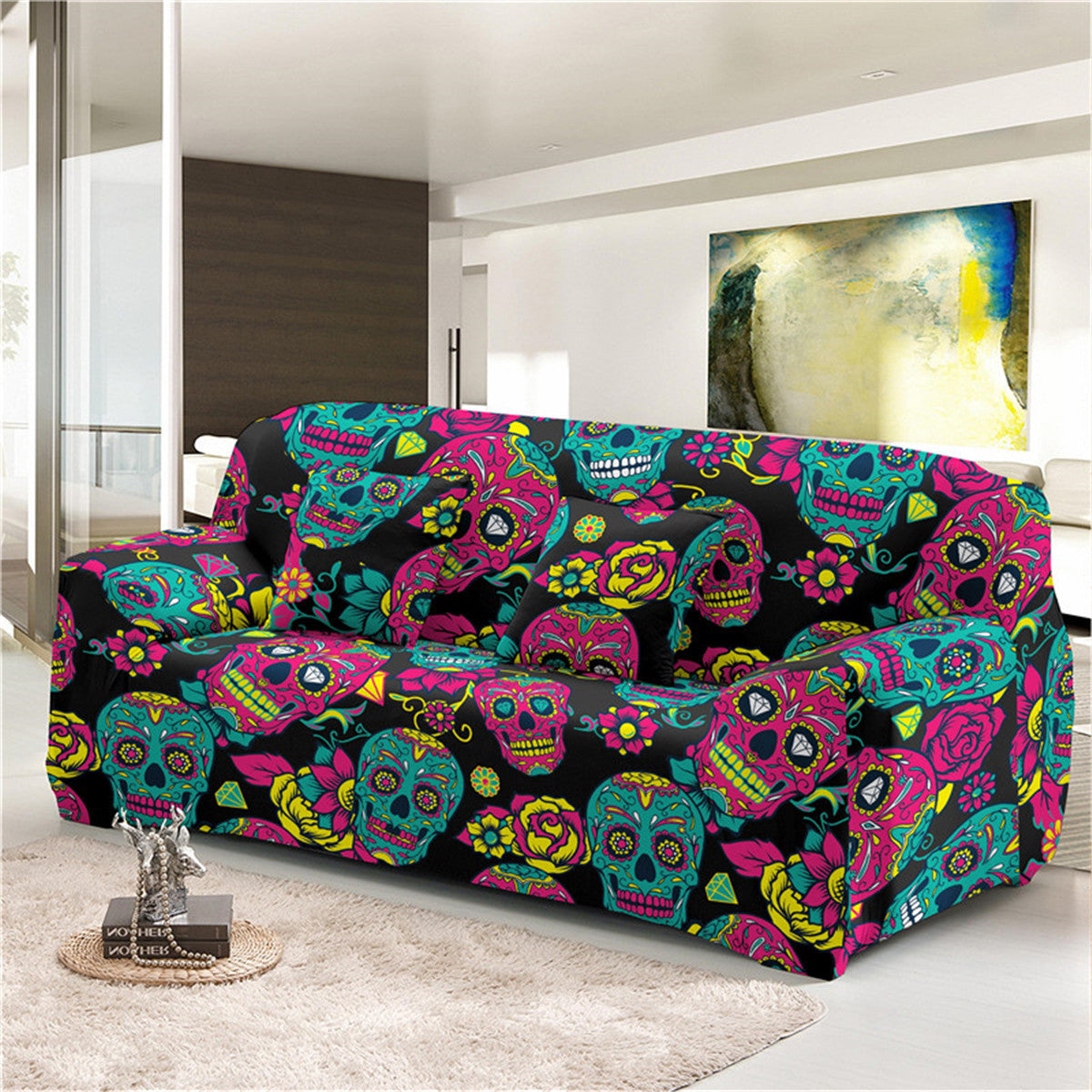 Festival Offer-Halloween Printed Elastic Sofa Covers